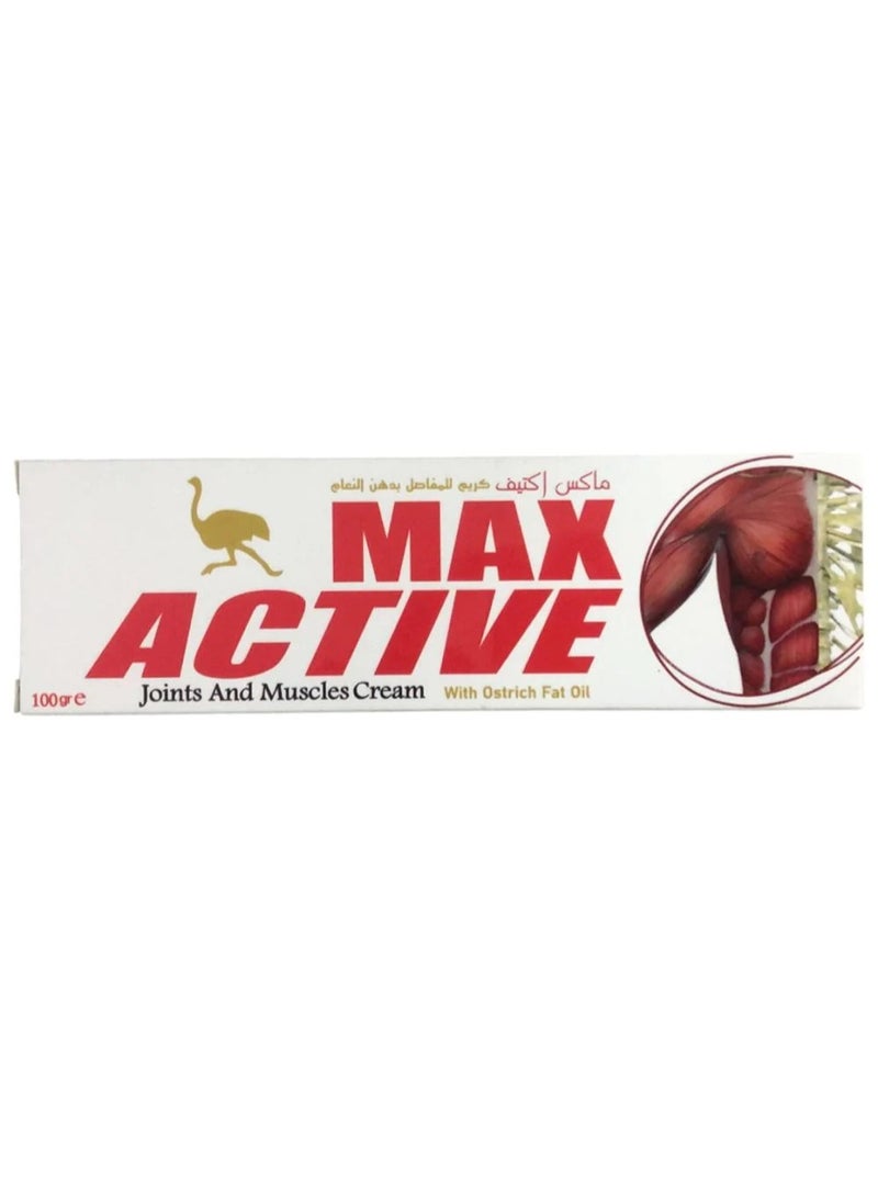 Max Active Joint Cream with Ostrich Oil 100g